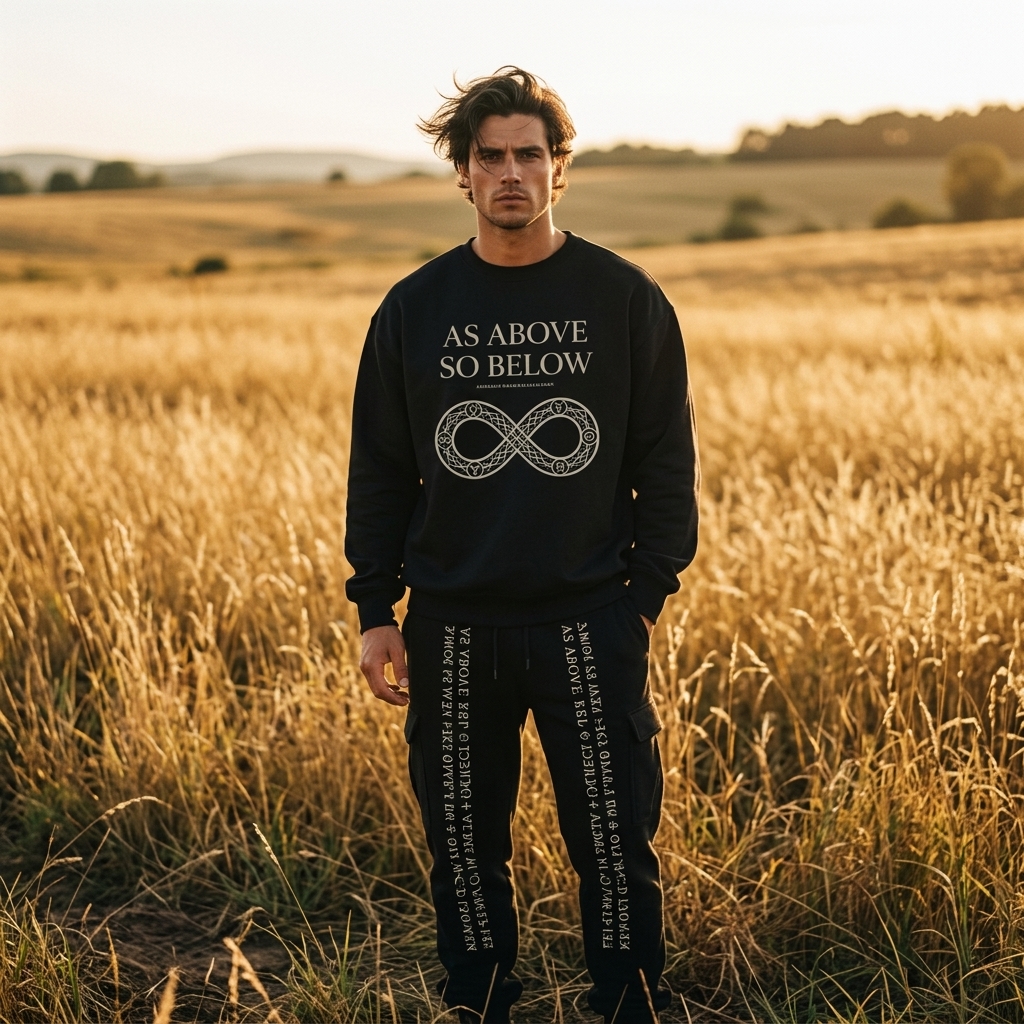 Moletom Oversized Above Below — Preto